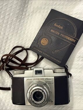 Vintage Kodak Pony 135 Camera with Master Photo Guide